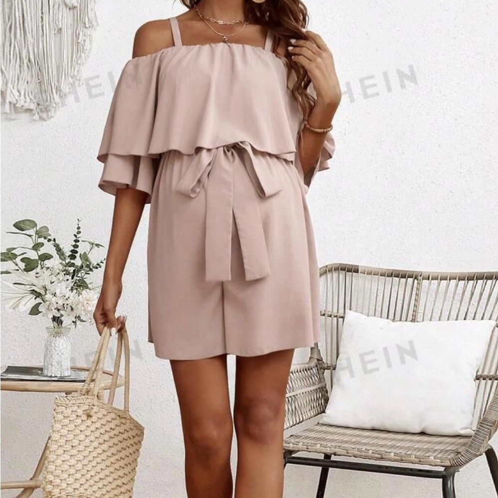 Maternity loose fit vacation jumpsuit